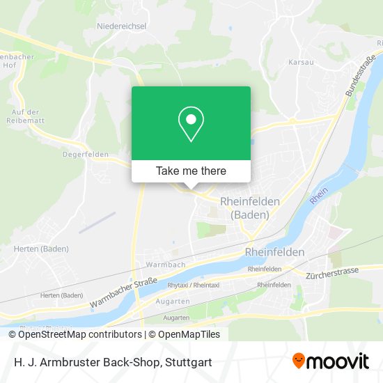 Карта H. J. Armbruster Back-Shop