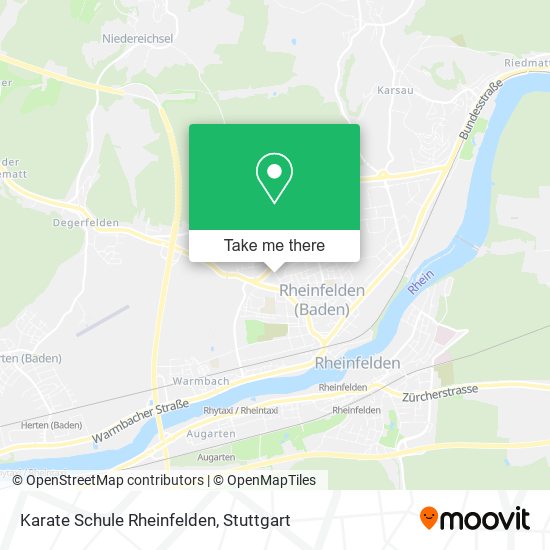 Karate Schule Rheinfelden map
