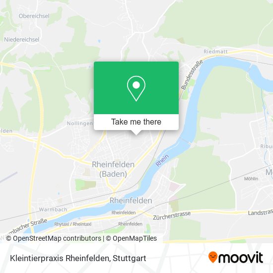 Kleintierpraxis Rheinfelden map