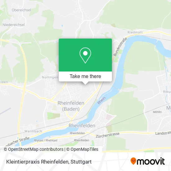 Карта Kleintierpraxis Rheinfelden