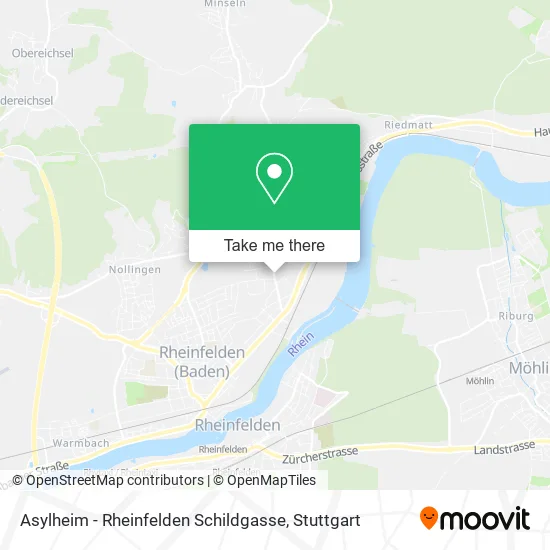 Карта Asylheim - Rheinfelden Schildgasse