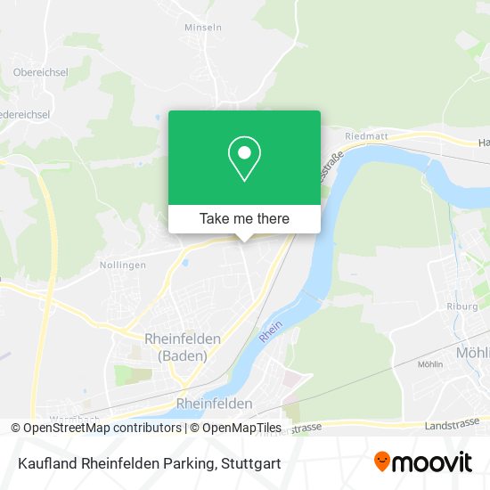 Карта Kaufland Rheinfelden Parking