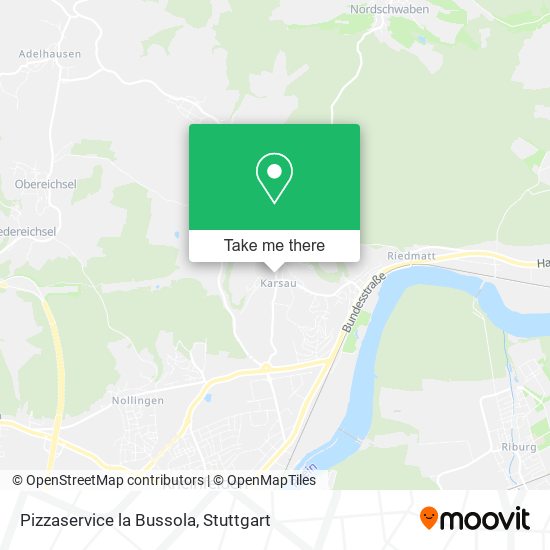 Pizzaservice la Bussola map