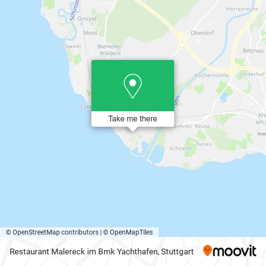 Карта Restaurant Malereck im Bmk Yachthafen