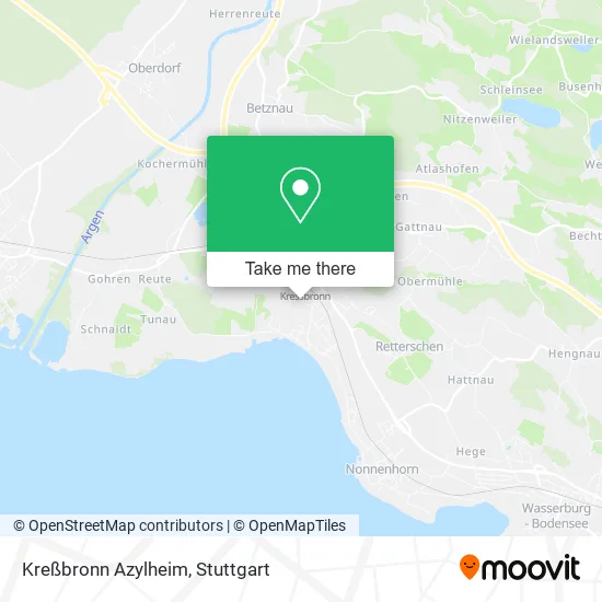 Карта Kreßbronn Azylheim