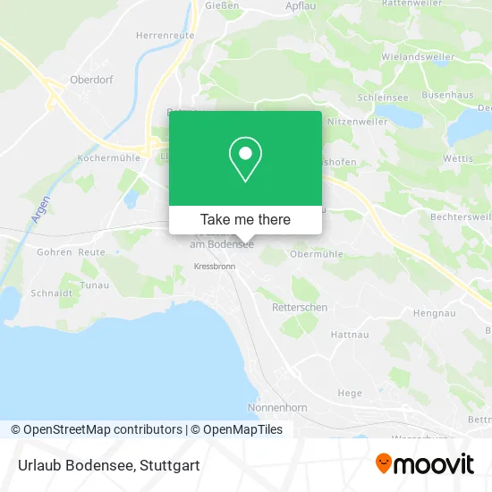 Карта Urlaub Bodensee