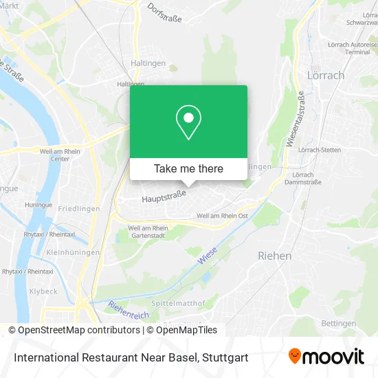 Карта International Restaurant Near Basel