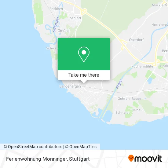 Карта Ferienwohnung Monninger