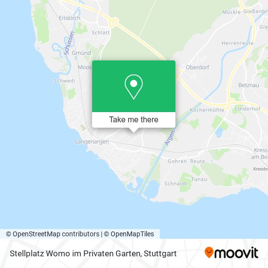Stellplatz Womo im Privaten Garten map