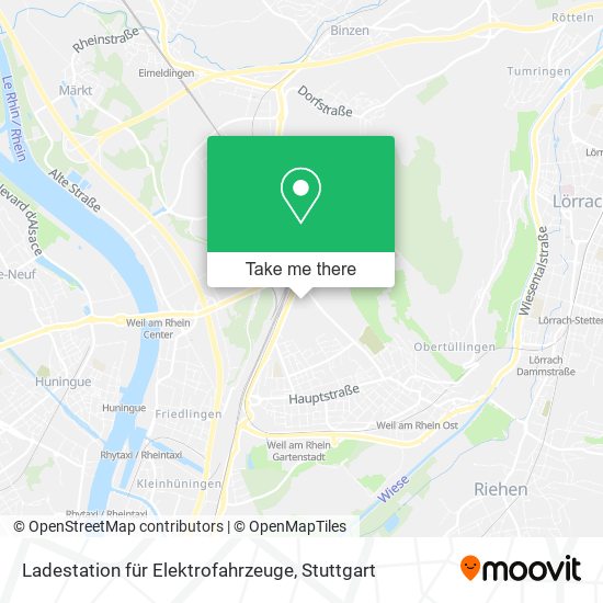 Карта Ladestation für Elektrofahrzeuge