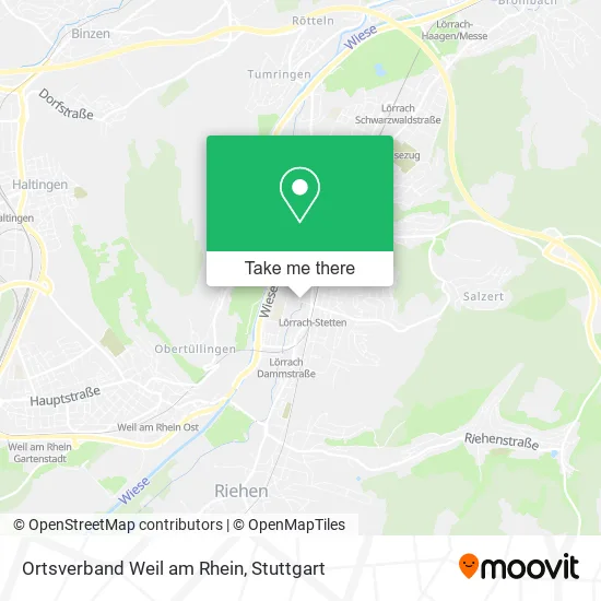 Карта Ortsverband Weil am Rhein