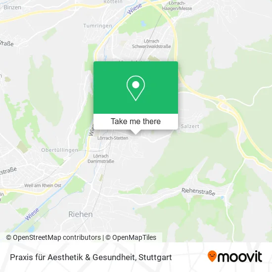 Карта Praxis für Aesthetik & Gesundheit