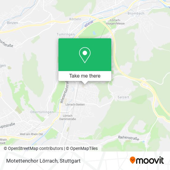 Motettenchor Lörrach map