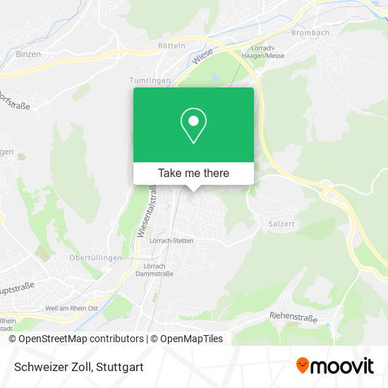 Schweizer Zoll map