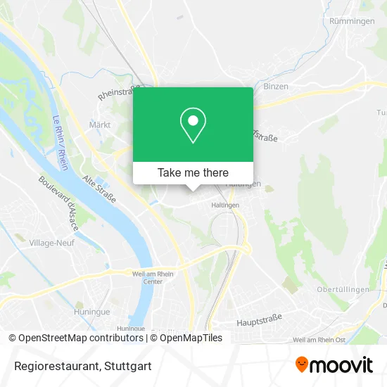 Карта Regiorestaurant