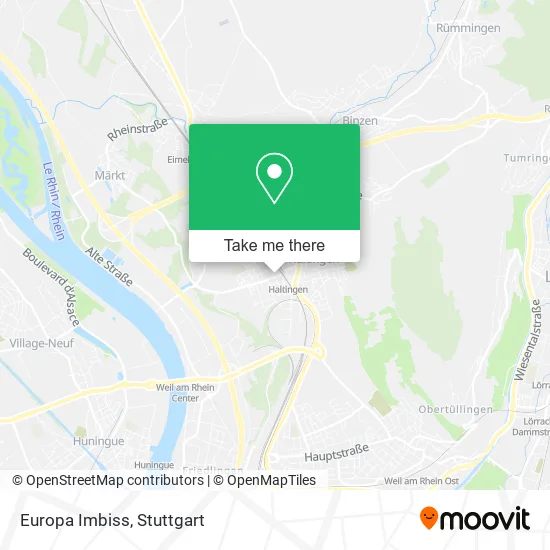 Карта Europa Imbiss