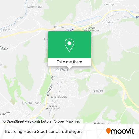 Карта Boarding House Stadt Lörrach