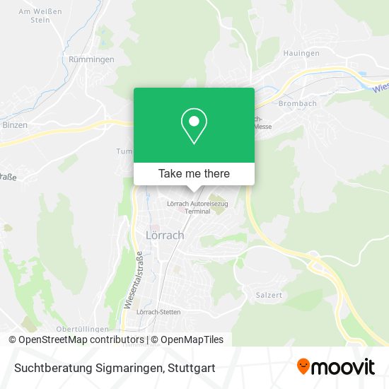 Suchtberatung Sigmaringen map