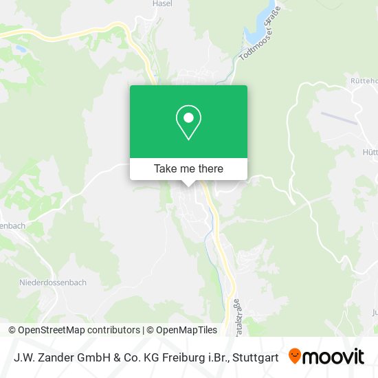 J.W. Zander GmbH & Co. KG Freiburg i.Br. map