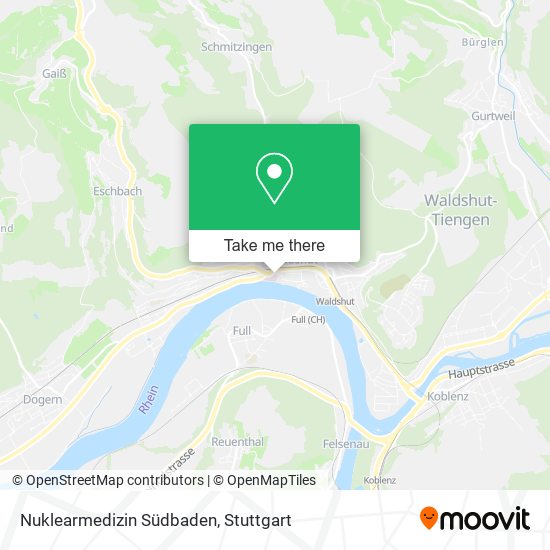 Nuklearmedizin Südbaden map