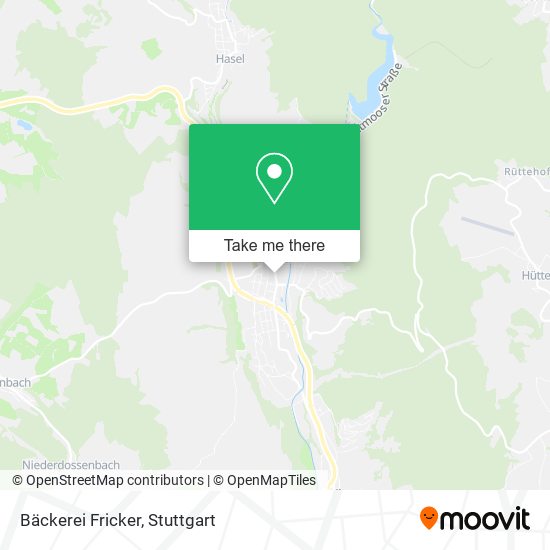 Bäckerei Fricker map