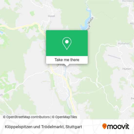 Карта Klöppelspitzen und Trödelmarkt