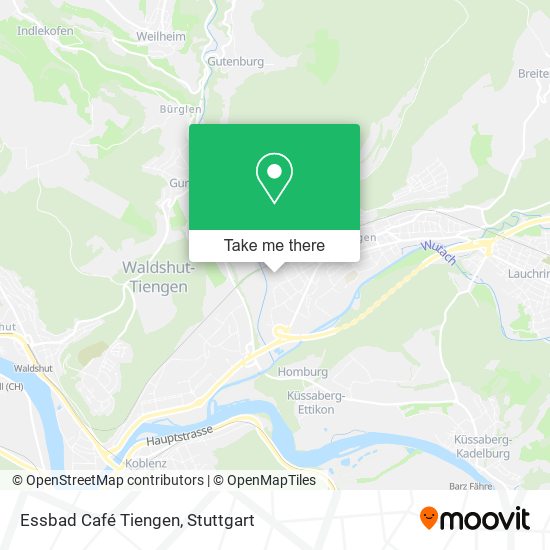 Карта Essbad Café Tiengen
