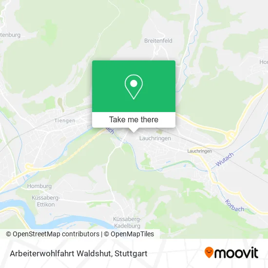 Карта Arbeiterwohlfahrt Waldshut