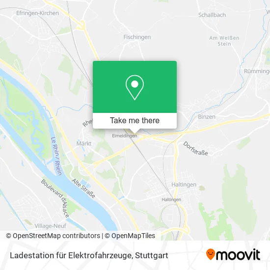 Карта Ladestation für Elektrofahrzeuge