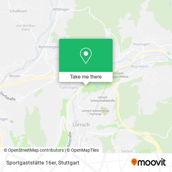 Sportgaststätte 16er map