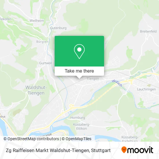 Карта Zg Raiffeisen Markt Waldshut-Tiengen