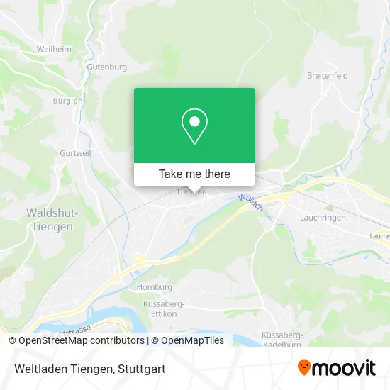 Карта Weltladen Tiengen