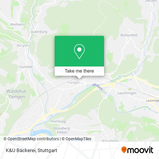 Карта K&U Bäckerei