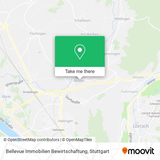 Bellevue Immobilien Bewirtschaftung map