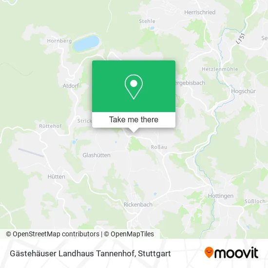 Карта Gästehäuser Landhaus Tannenhof