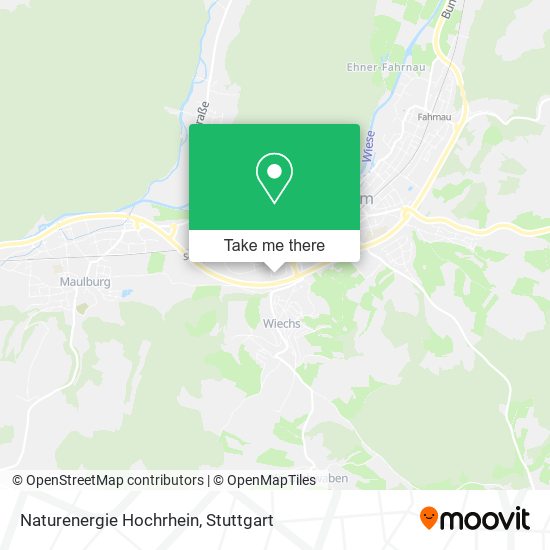 Naturenergie Hochrhein map