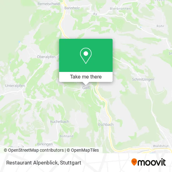 Карта Restaurant Alpenblick