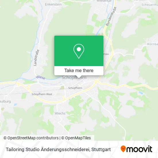 Карта Tailoring Studio Änderungsschneiderei