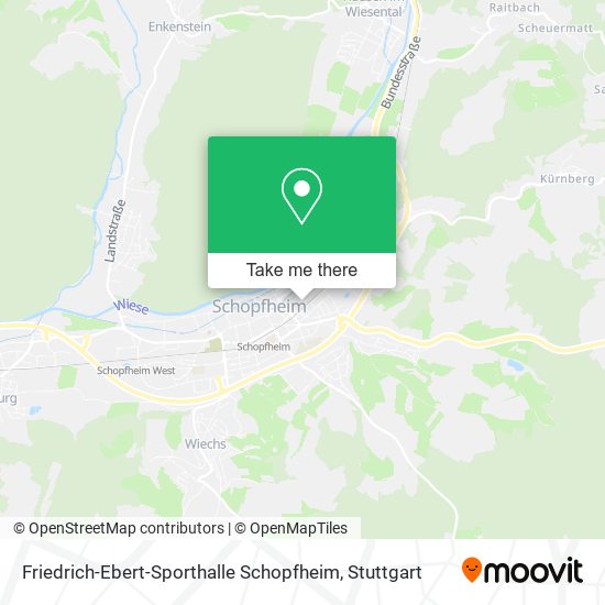 Friedrich-Ebert-Sporthalle Schopfheim map