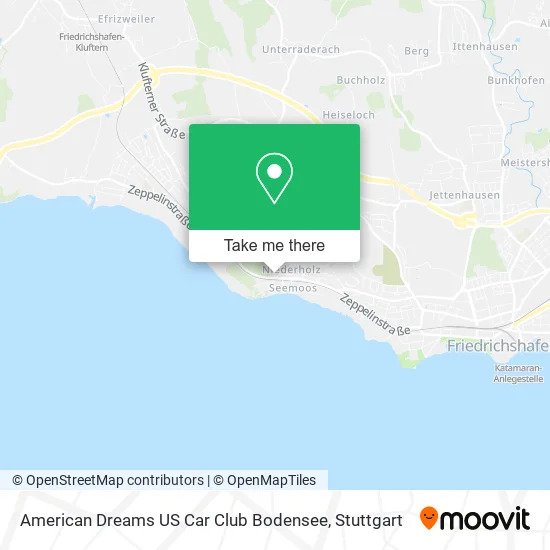 Карта American Dreams US Car Club Bodensee