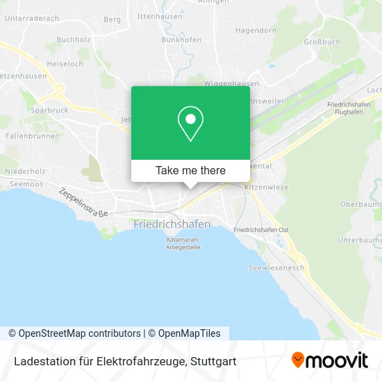 Карта Ladestation für Elektrofahrzeuge
