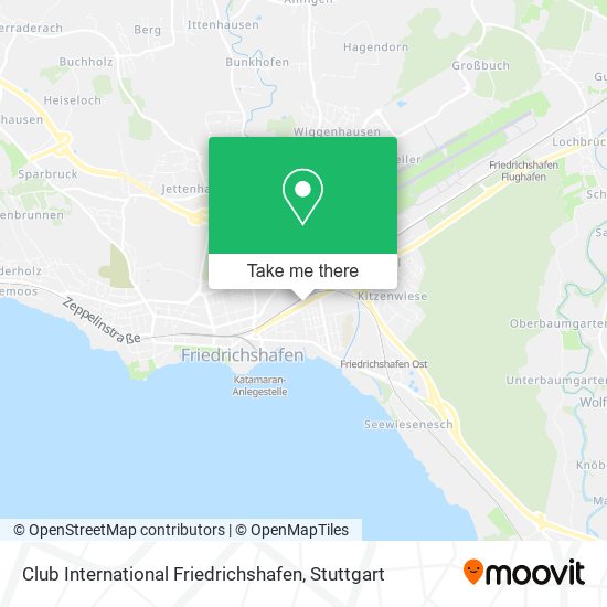 Club International Friedrichshafen map