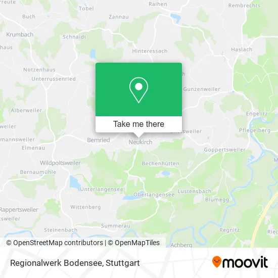 Карта Regionalwerk Bodensee