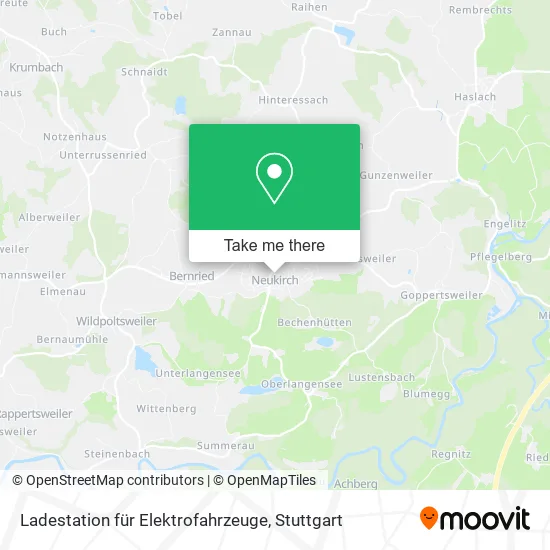 Карта Ladestation für Elektrofahrzeuge