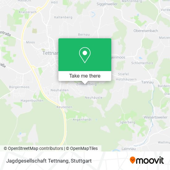 Карта Jagdgesellschaft Tettnang