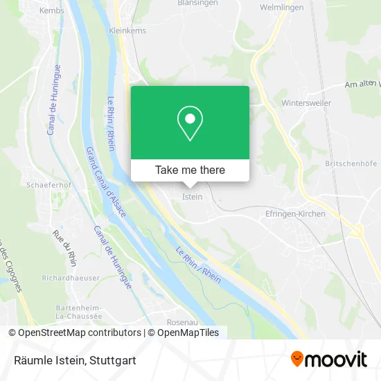 Карта Räumle Istein