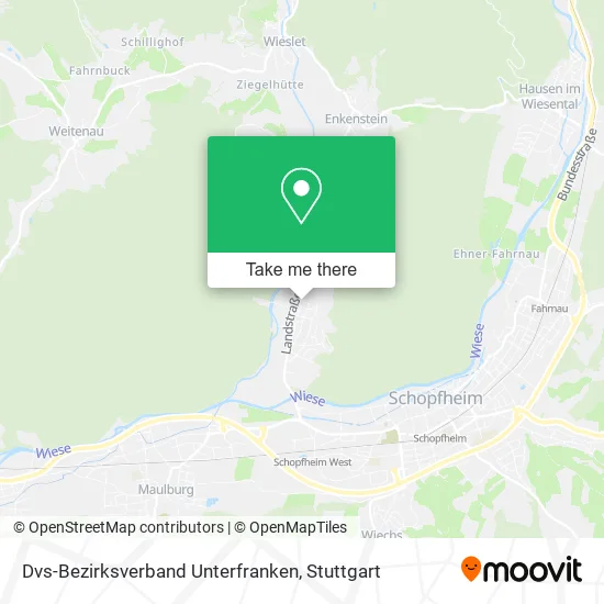 Карта Dvs-Bezirksverband Unterfranken