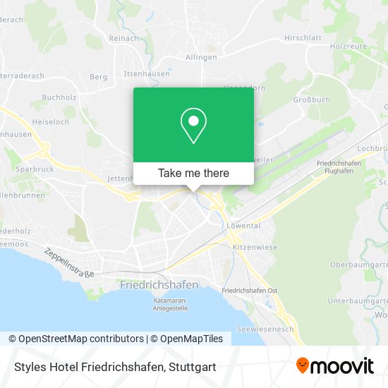 Styles Hotel Friedrichshafen map
