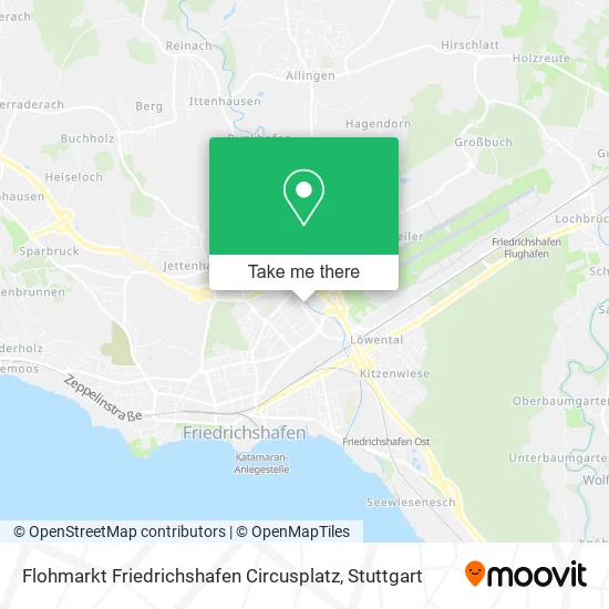 Карта Flohmarkt Friedrichshafen Circusplatz