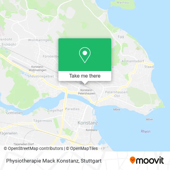 Карта Physiotherapie Mack Konstanz